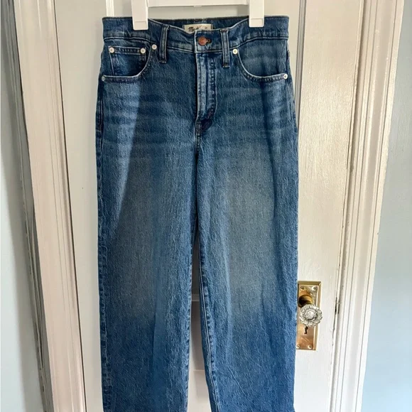 Madewell Perfect Vintage Wide Leg Crop Jeans - Picture 2 of 6